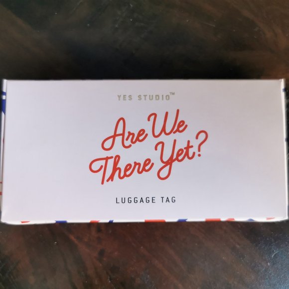 Yes Studio Faux Leather Luggage Tag - Picture 4 of 5